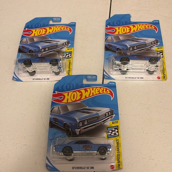 Mattel Other - Hot Wheels ‘67 Chevelle SS 396 x3
